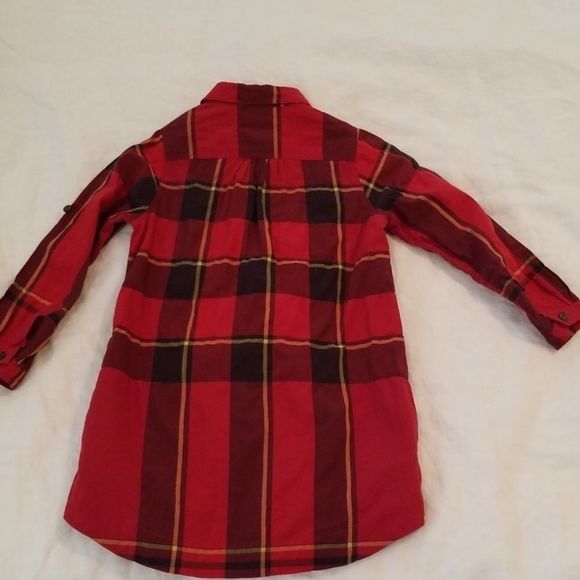 Burberry Childrens Red Plaid Nova Check Dress - Picture 2 of 4